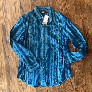 Men’s Ralph Lauren Tribal Print Pearl Snap